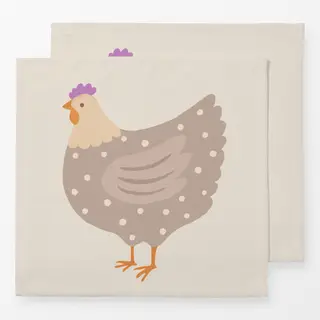 Servietten Huhn Punkte