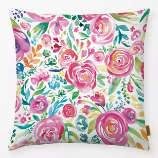 Kissen Romantische Rosen Aquarell