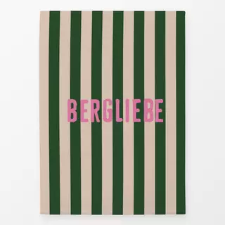 Geschirrtücher Bergliebe Pink Streifen Grün
