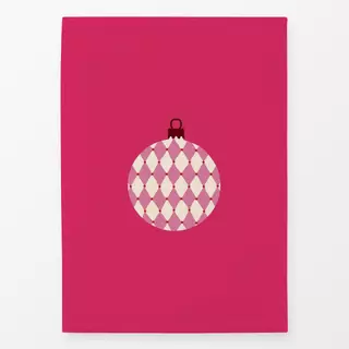 Geschirrtuch Weihnachtskugel Raute