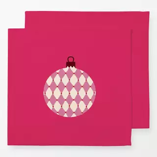 Servietten Weihnachtskugel Raute