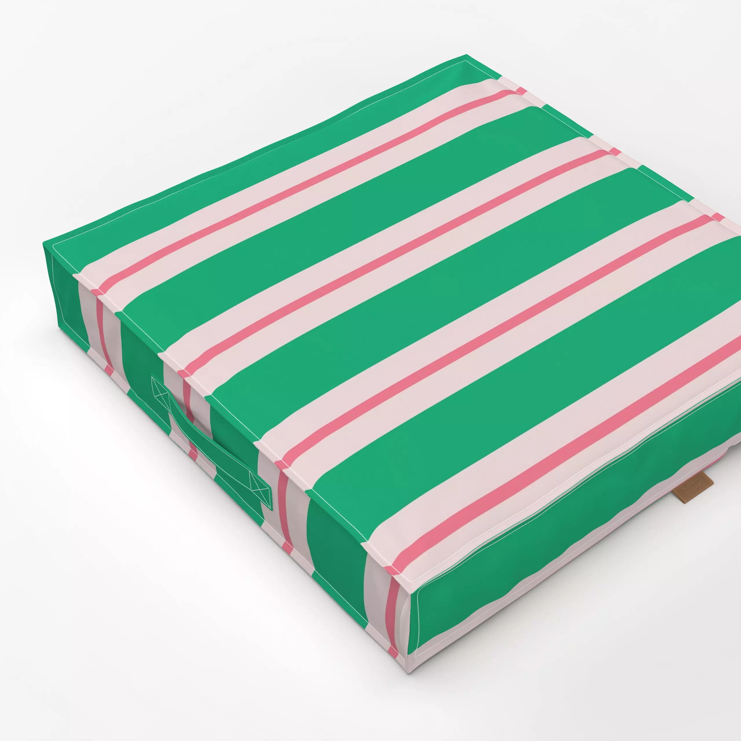 Bodenkissen Retro Stripes Hellgrün - Sommer, Symbole & Muster, Retro & Vintage - von „Studio ROSAGRAU"; Linien, Streifen, ro...
