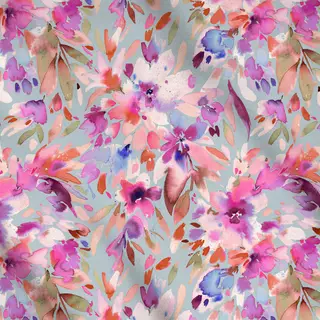 Meterware Painterly Tropical Flowers