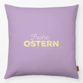 Kissen Frohe Ostern Typo Lila