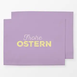 Tischset Frohe Ostern Typo Lila