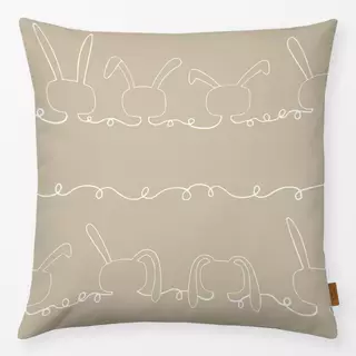 Kissen Rabbit On The Line Beige