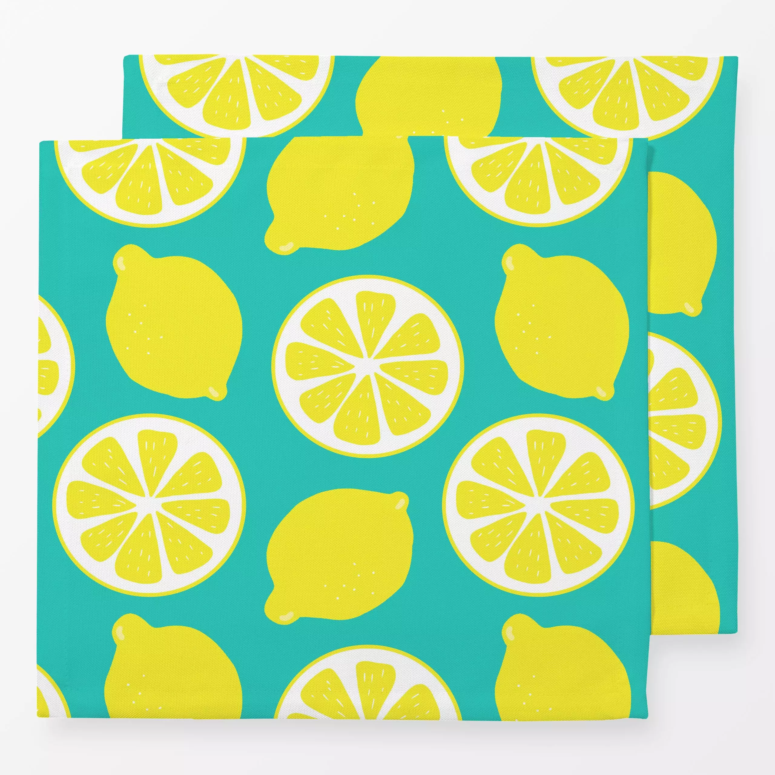Servietten Zitronen Limonade - Sommer, Früchte - von „Julia Reyelt"; Frucht, Obst, Zitrone, Früchte, Sommer, Zitronen, Zitru...