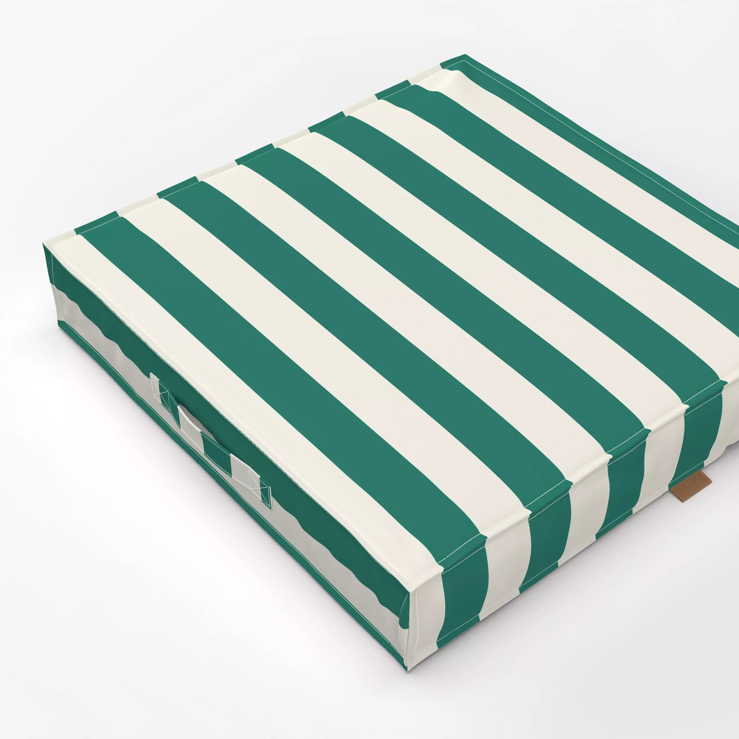 Bodenkissen Streifen Grün Bold - Symbole & Muster - von „Jana Moßmann"; Muster, Streifen, pattern, green, Streifenmuster, bo...