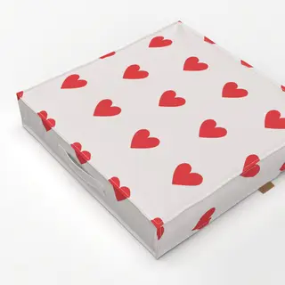 Bodenkissen Valentin Herz Rot