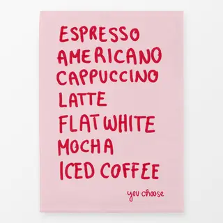 Geschirrtücher Coffee Menü