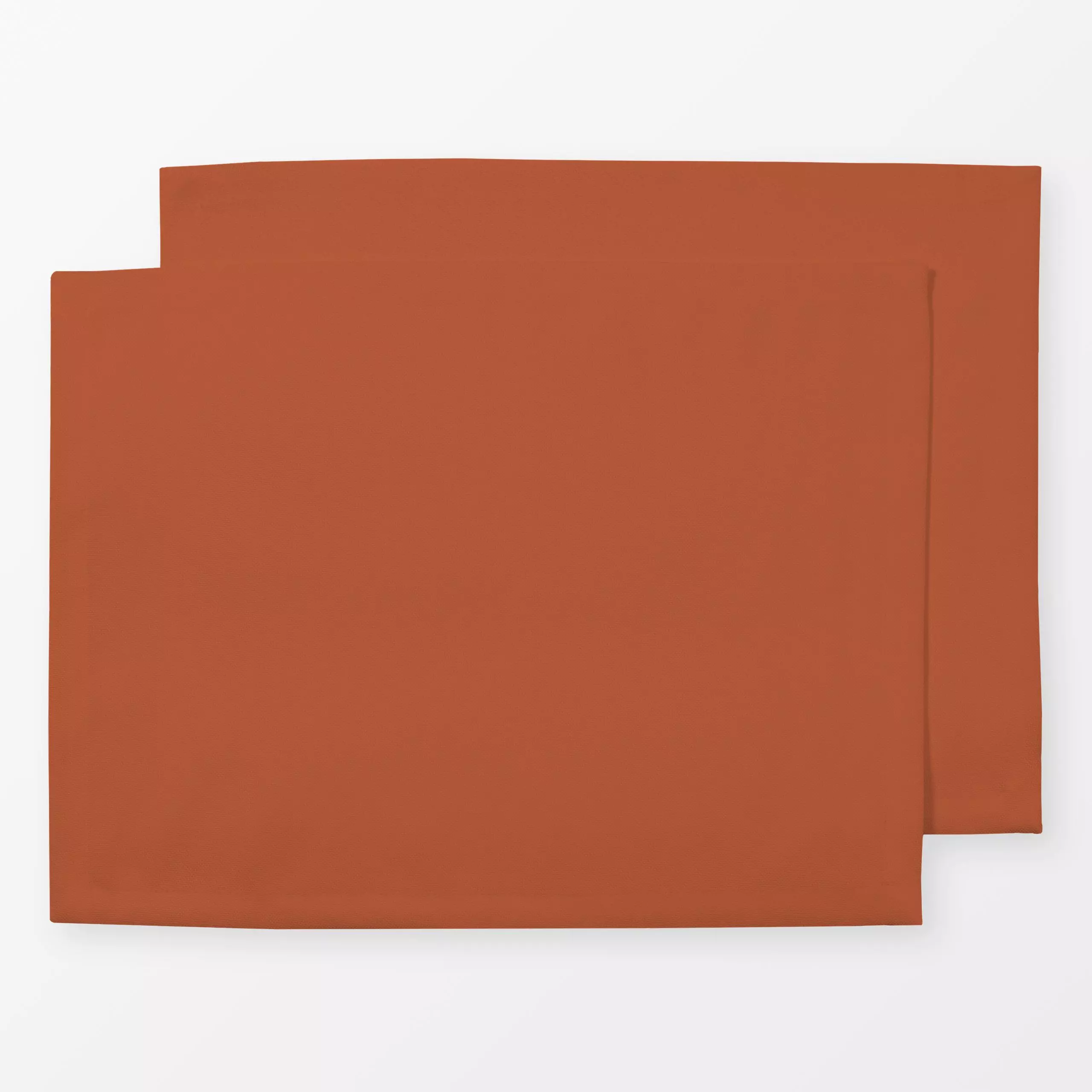 Tischset colors Rostorange - Herbst, Winter - von „textilwerk colors"; Orange, bunt, schlicht, Farben, uni, einfarbig, texti...