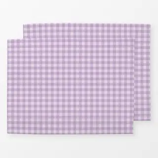Tischset Ostern Vichy Pastell Lila