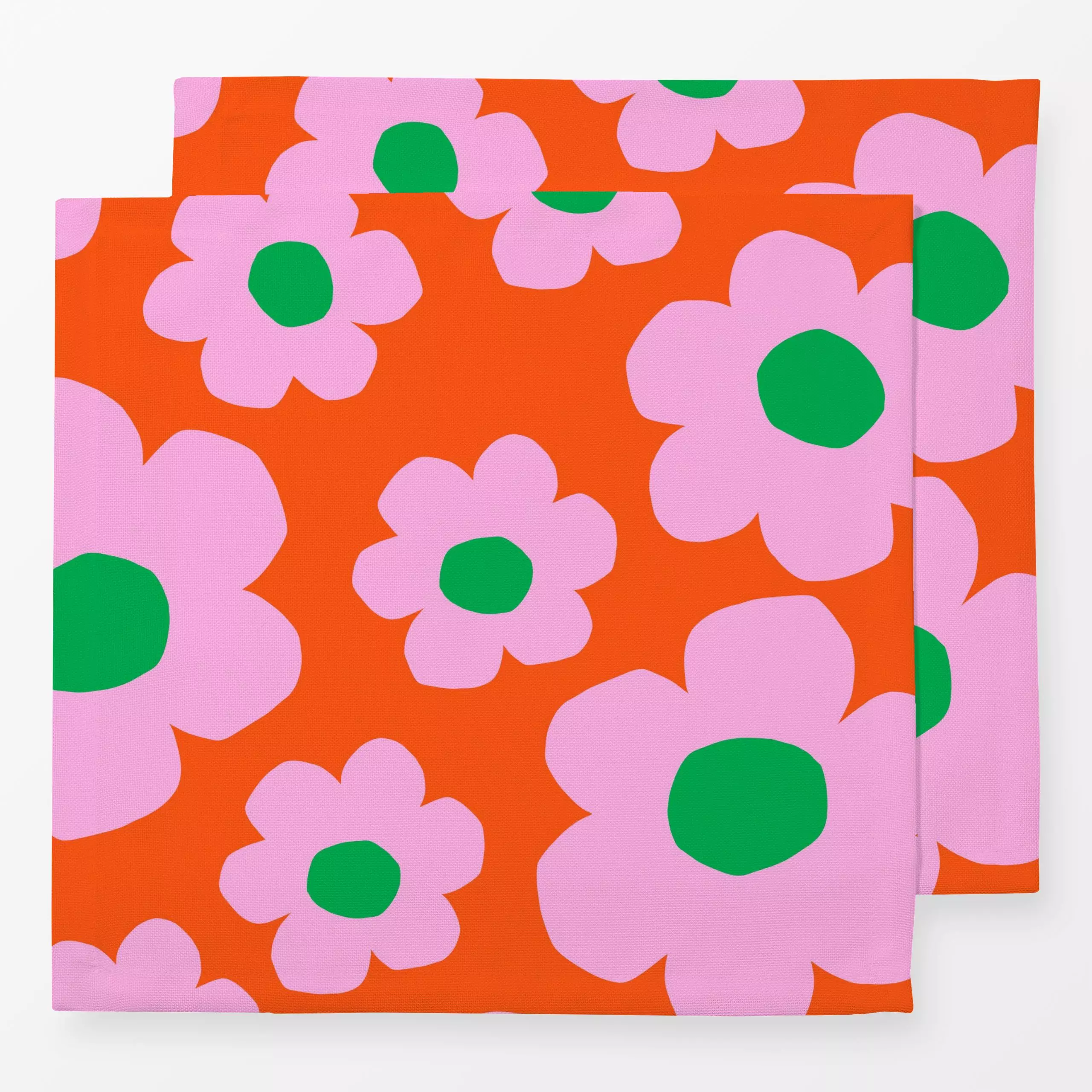 Servietten Vibrant spring pink red - Blumen & Florales, Frühling, Symbole & Muster - von „Lisa Jasmin Bauer"; abstrakt, Blum...