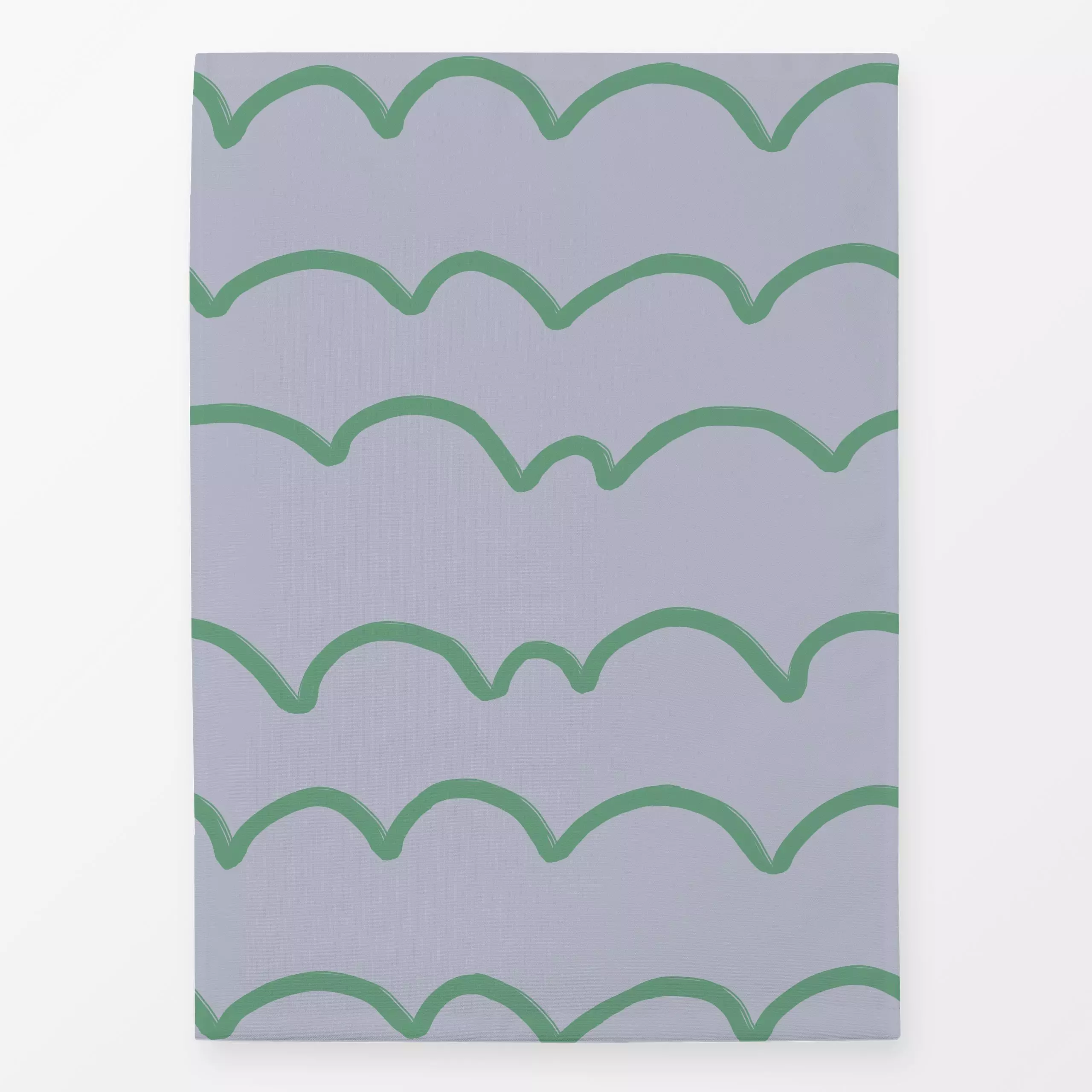 Geschirrtücher Green Hills - Frühling, Symbole & Muster - von „Miriam Dück"; Streifen, modern, grafisch, wellen, bunt, minim...