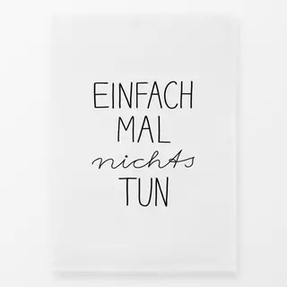 Geschirrtücher Nichts Tun schwarzweiß