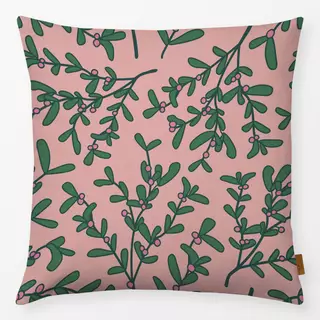 Kissen Misteltoe Pattern pink