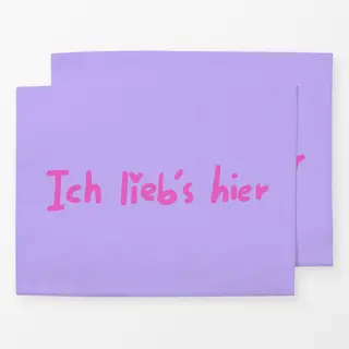 Tischset Liebs hier flieder