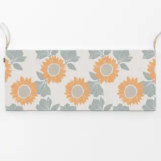 Bankauflage sonnenblume peach-grune