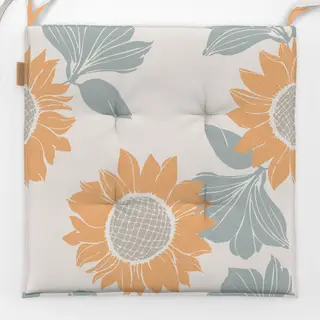 Sitzkissen sonnenblume peach-grune