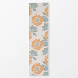 Tischläufer sonnenblume peach-grune