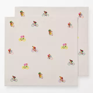 Servietten Fahrrad Rennrad Muster