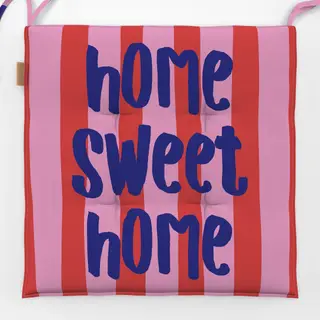 Sitzkissen home sweet home rot pink