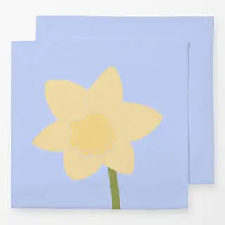 Servietten Osterglocke Blau