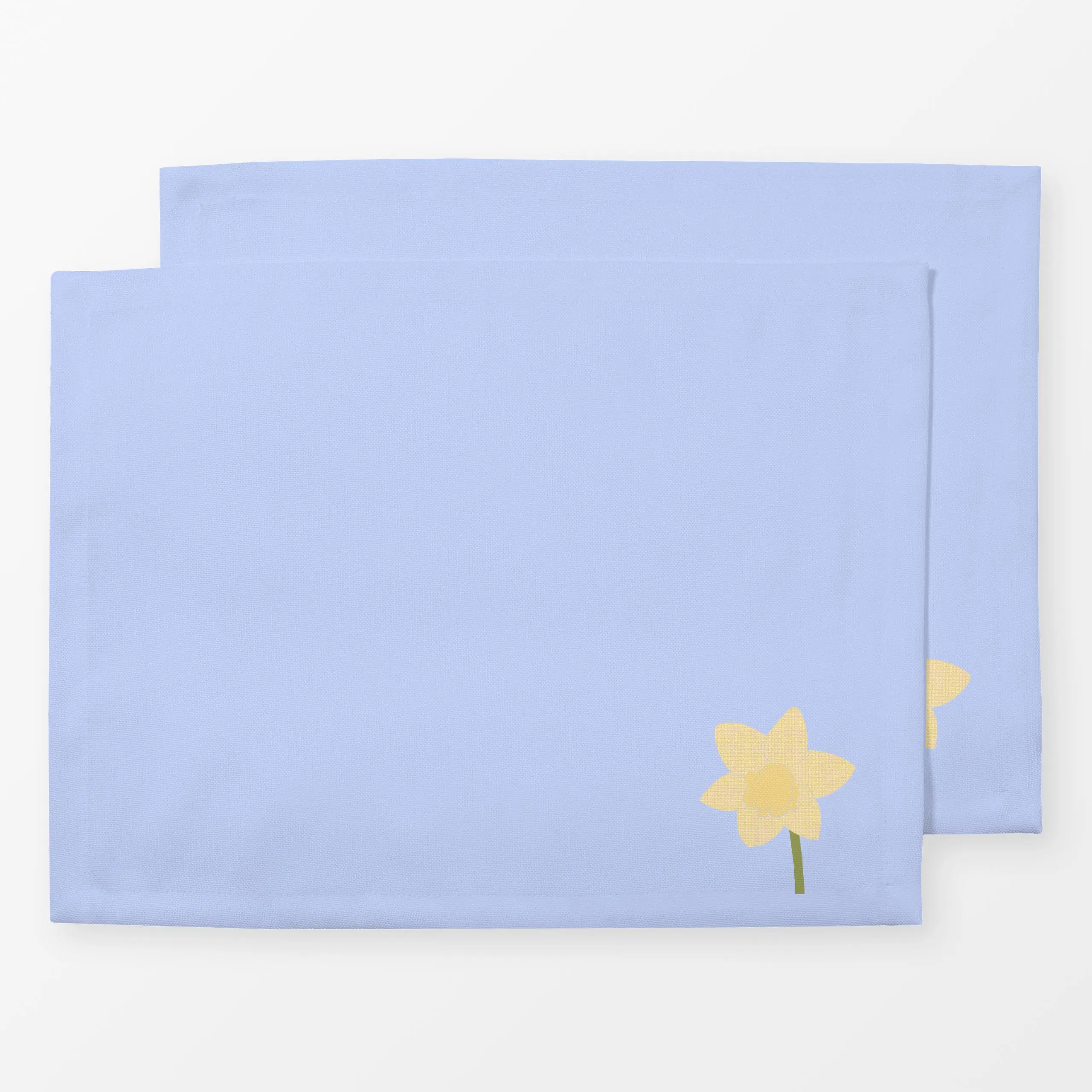 Tischset Osterglocke Blau - Blumen & Florales, Frühling - von „Sophie Augustin Illustration"; Blumen, Ostern, Fruehling, Ost...