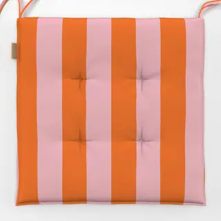Sitzkissen Blockstreifen rosa orange