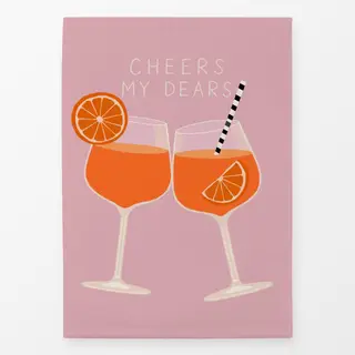 Geschirrtücher Cheers my dears rosa