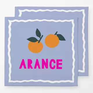 Servietten Arance blau