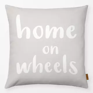 Kissen Home on Wheels beige