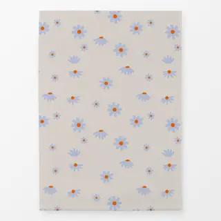 Geschirrtücher Gänseblümchen Blau Beige