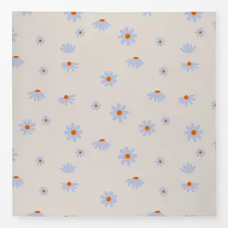 Tischdecke Gänseblümchen Blau Beige