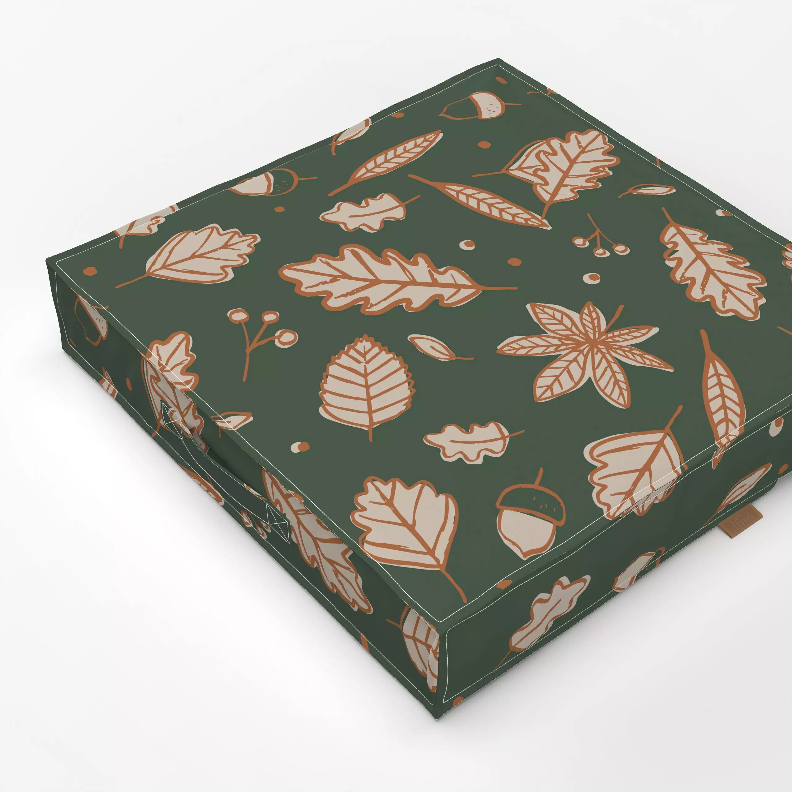 Bodenkissen Blätter Herbst Allover - Natur & Landschaft - von „Kruth Design"; Blätter, Laub, Wald, Herbst, Herbstdeko, kruth...