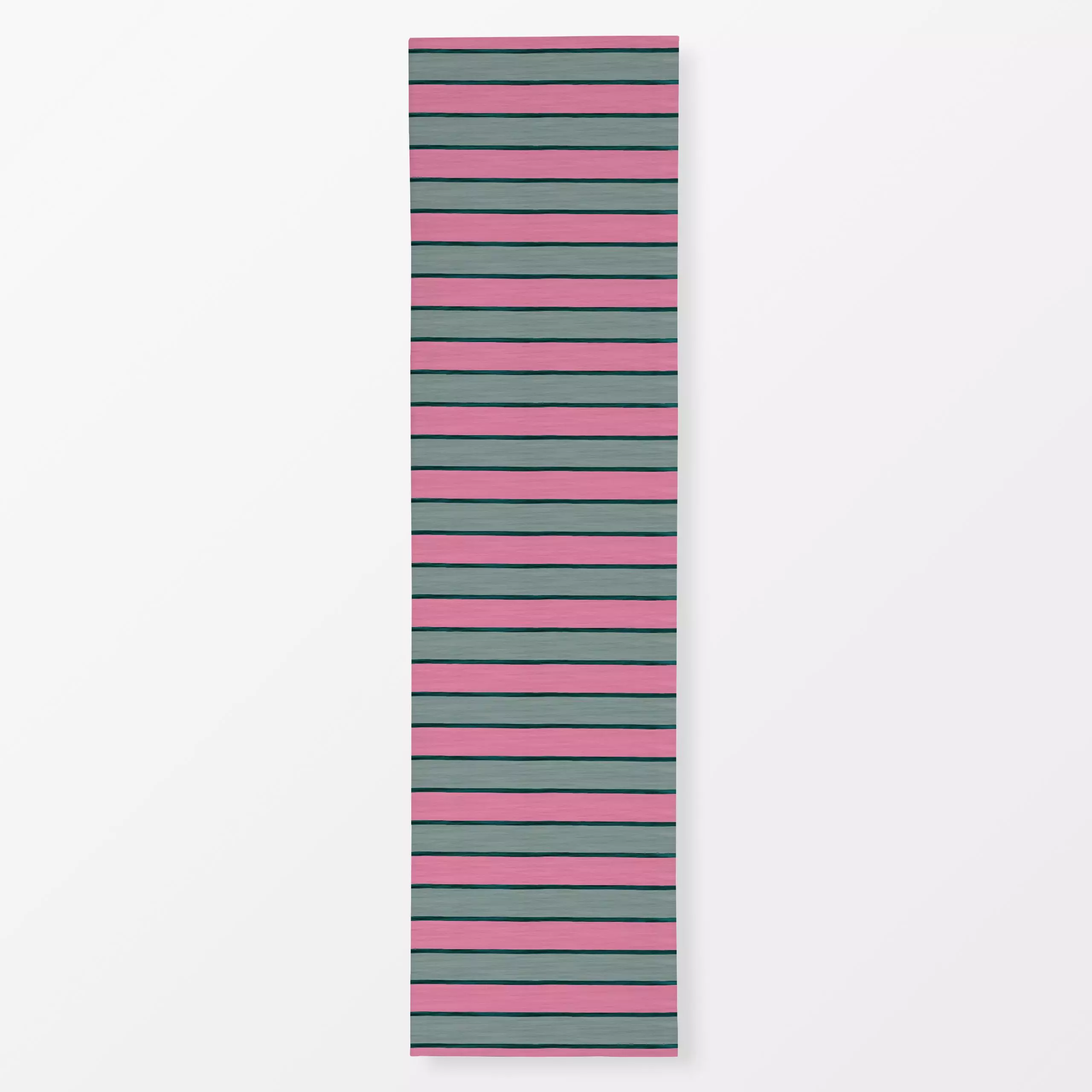 Tischläufer Streifen grün pink, gemustert, Sommer, von Studio Kesse