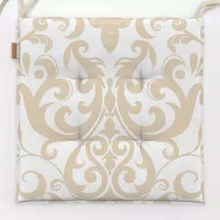 Sitzkissen Fleur De Lis Damask Script V