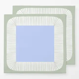 Servietten Bogenrahmen Mint Hellblau