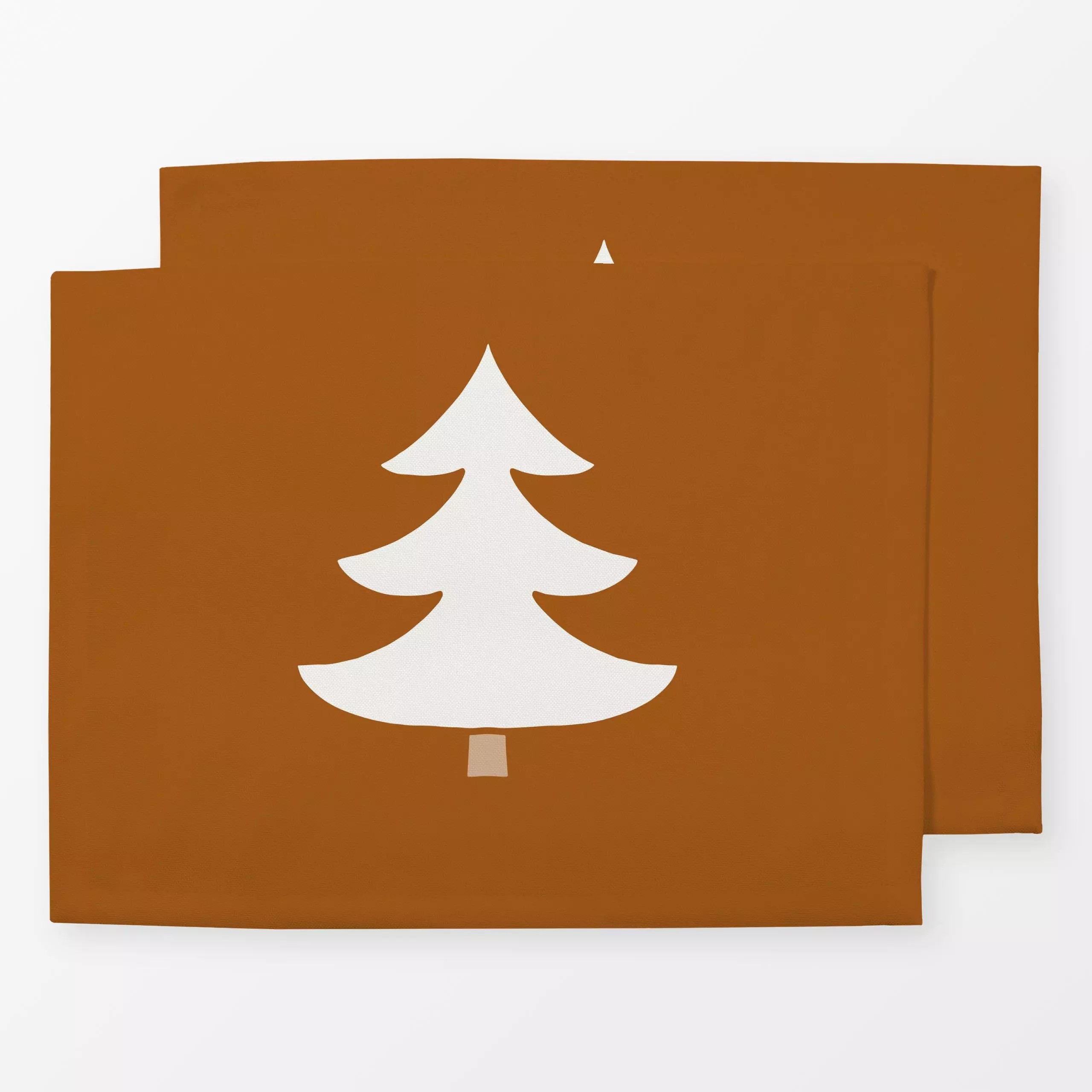 Tischset Tannenbaum Wendekissen rost - Weihnachten - von „Kathrin Woo"; boho, Tannenbaum, Weihnachtsbaum, Weihnachten, Winte...