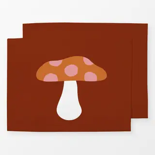 Tischset Pilz