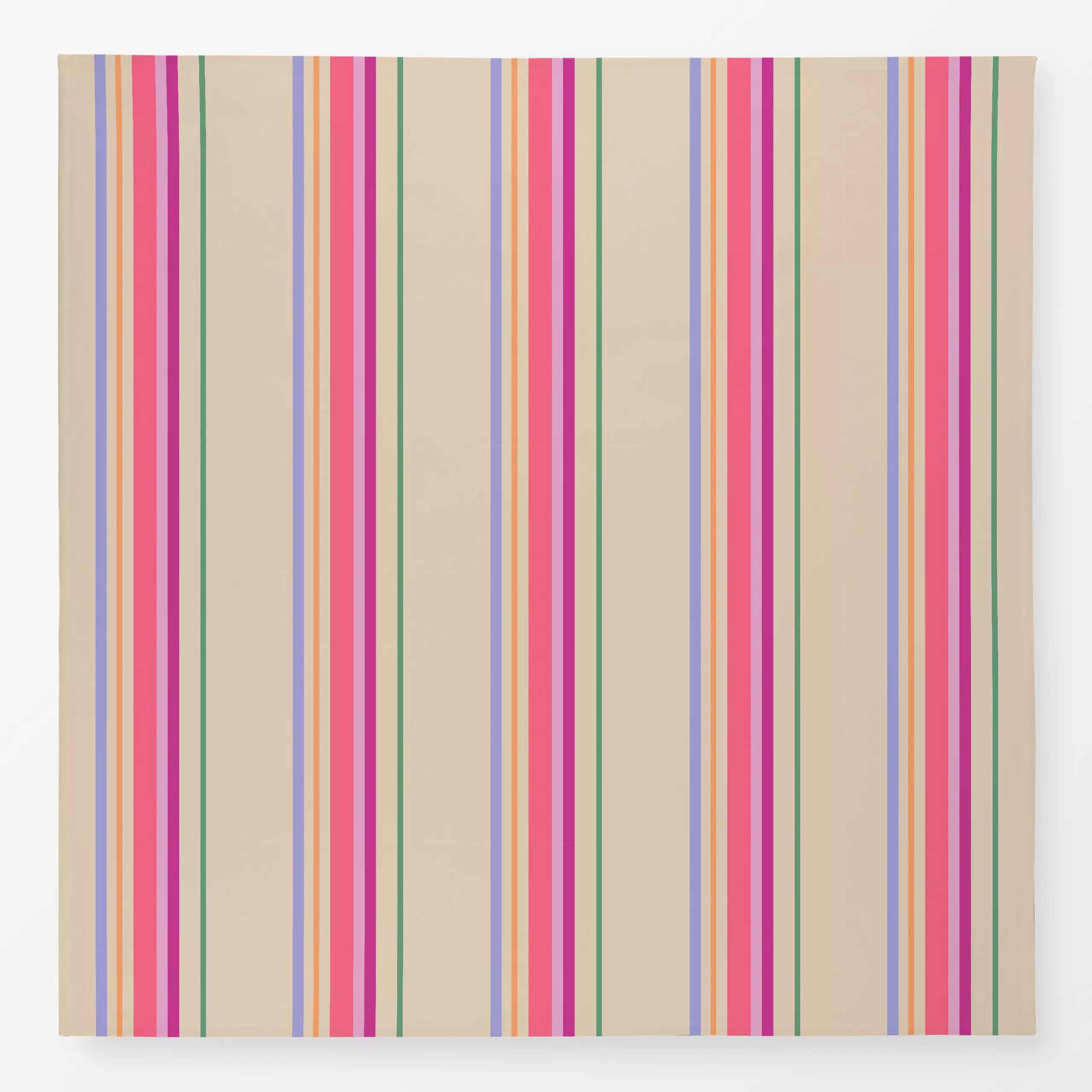 Tischdecke Luftig Bunte Streifen - Sommer, Symbole & Muster - von „Alisa Knöß"; Streifen, pink, hellblau, grun, gestreift, S...