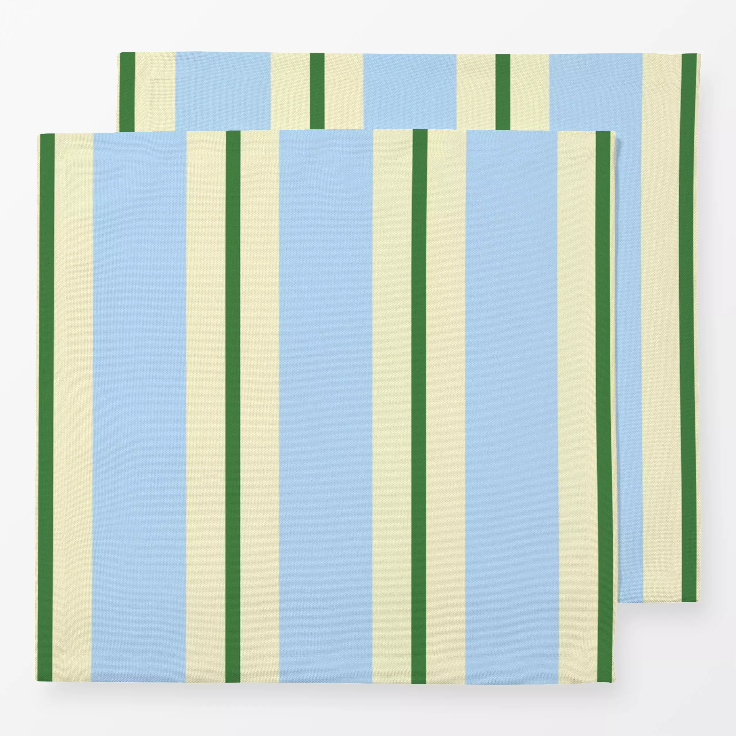 Servietten Retro Stripes Hellblau Gelb - Symbole & Muster - von „Studio ROSAGRAU"; Linien, Streifen, Retro, gelb, outdoor, s...