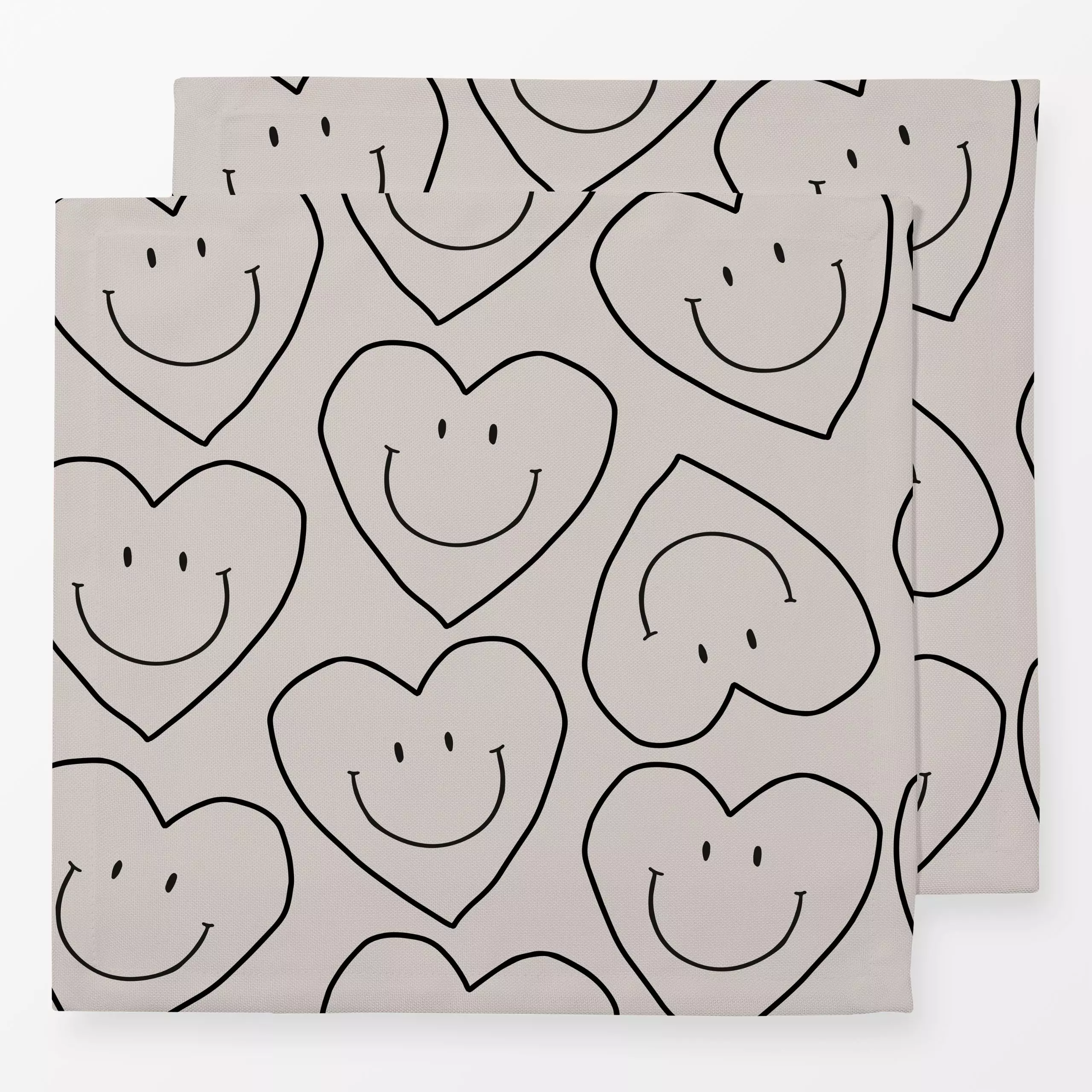 Servietten Heart Allover Pattern - Frühling, Liebe, Romantik & Pride - von „Kruth Design"; Herzen, Liebeszitate, Liebe, Herz...
