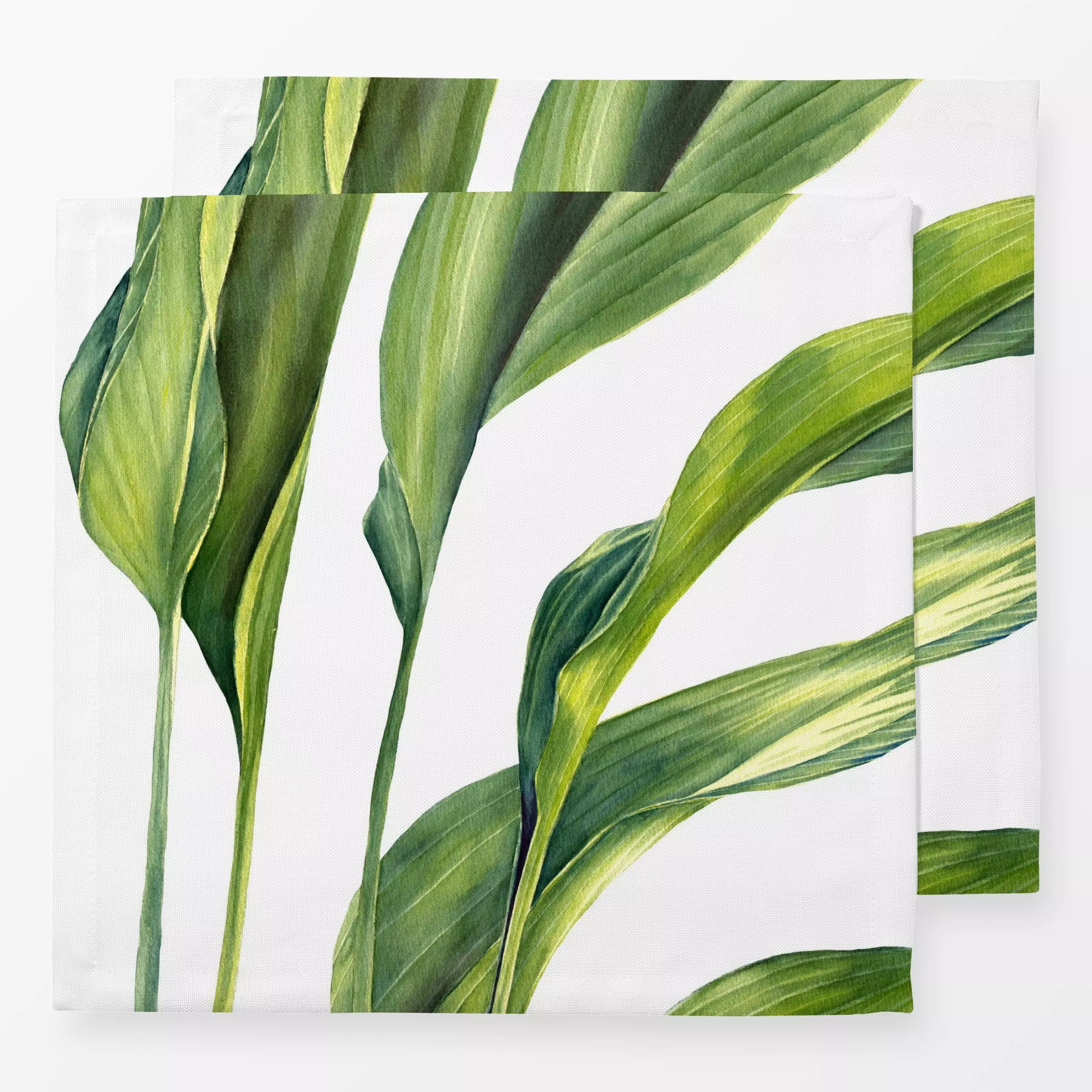 Servietten Tropical Vibes Palmenblaetter - Blumen & Florales, Natur & Landschaft, Pflanzen & Botanik - von „youdesignme“; Bl...