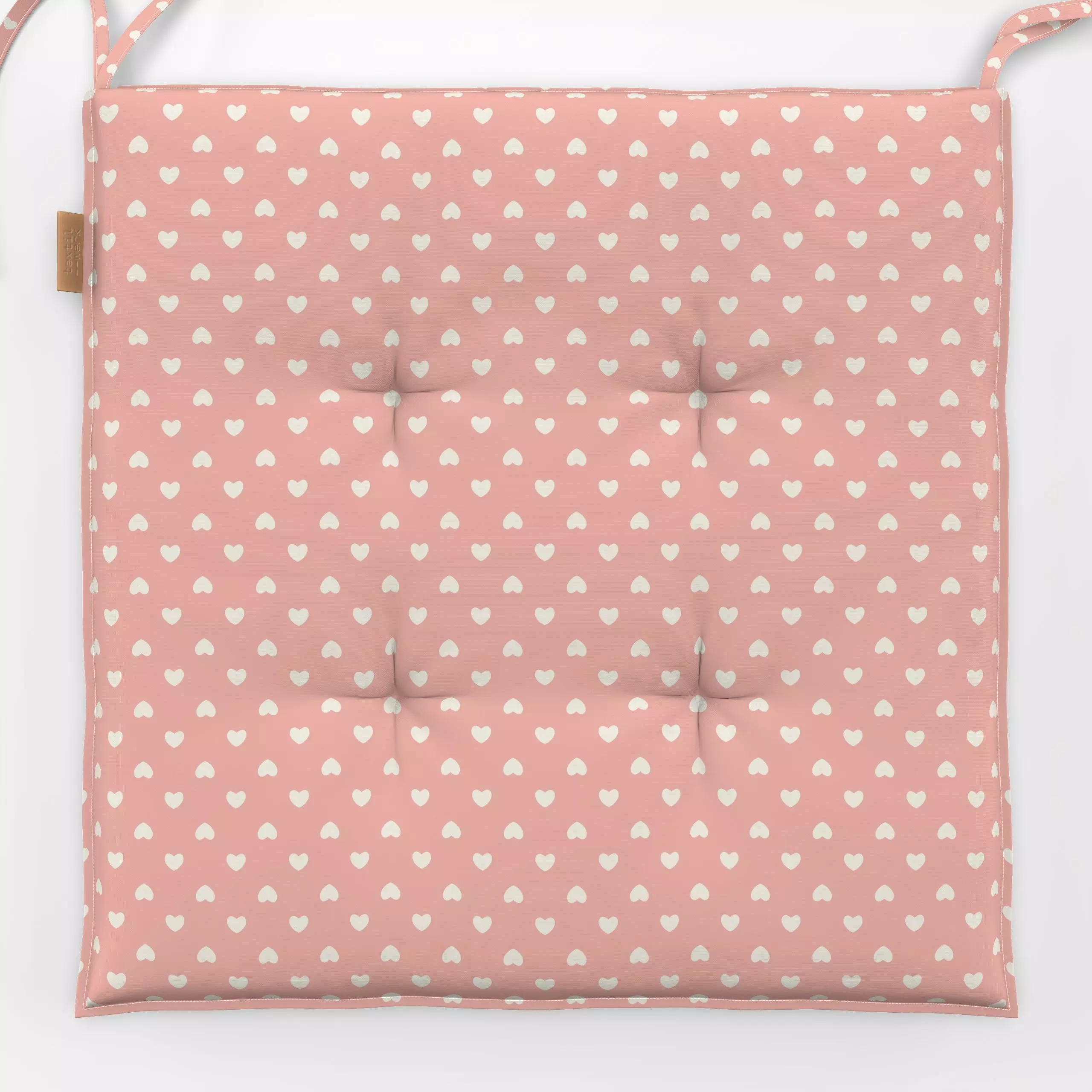 Sitzkissen Herzen Muster rosa beige - Liebe, Romantik & Pride, Symbole & Muster, Anlässe - von „Kathrin Woo"; Muster, Kinder...