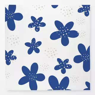 Tischdecke Midsommar Blau Blüten