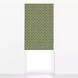 Raffrollo Honeycomb Green Brown
