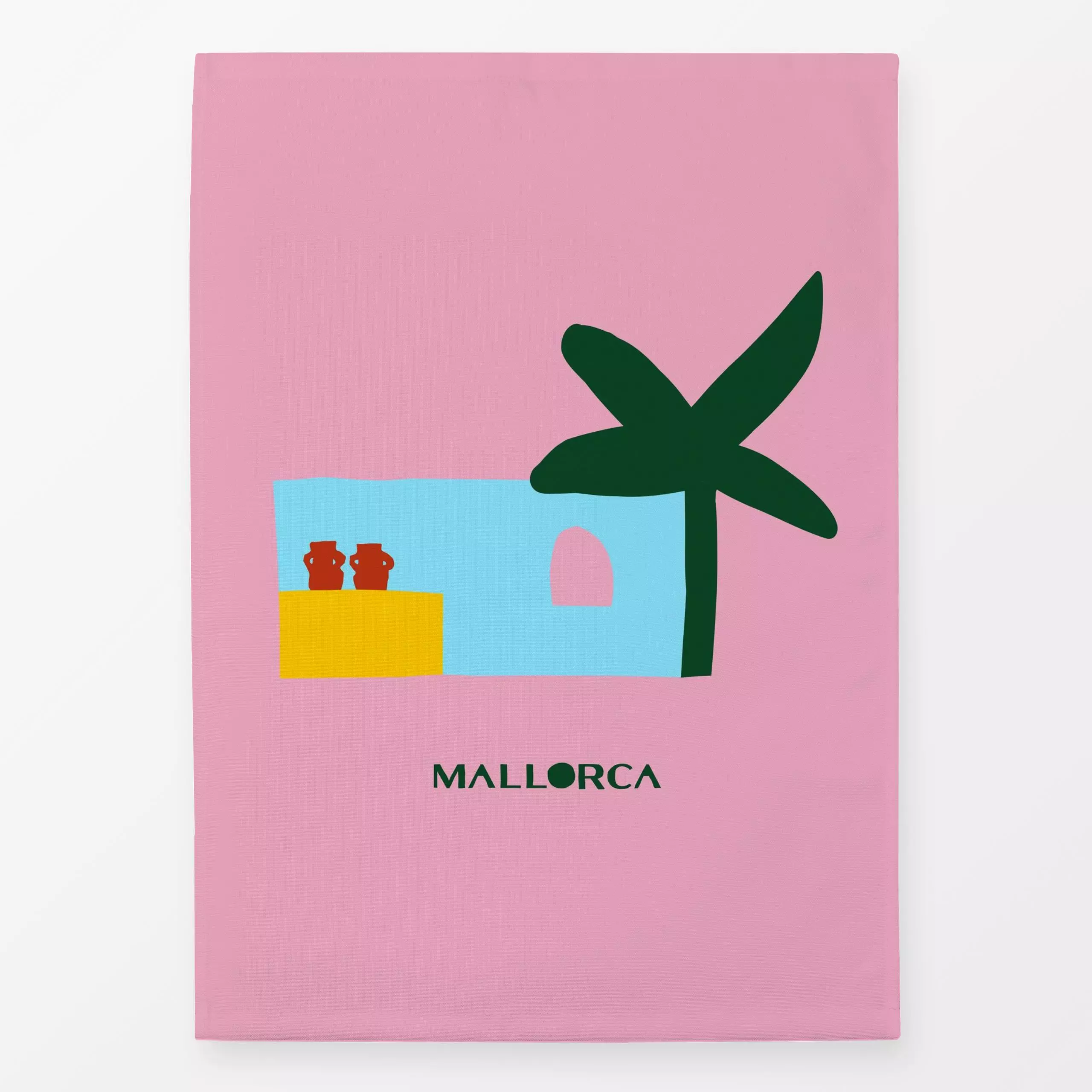 Geschirrtücher Mallorca Finca - Städte & Länder, Sommer, Reise - von „Ursula Tücks"; Kissen, Meer, Sommer, bunt, mallorca, t...