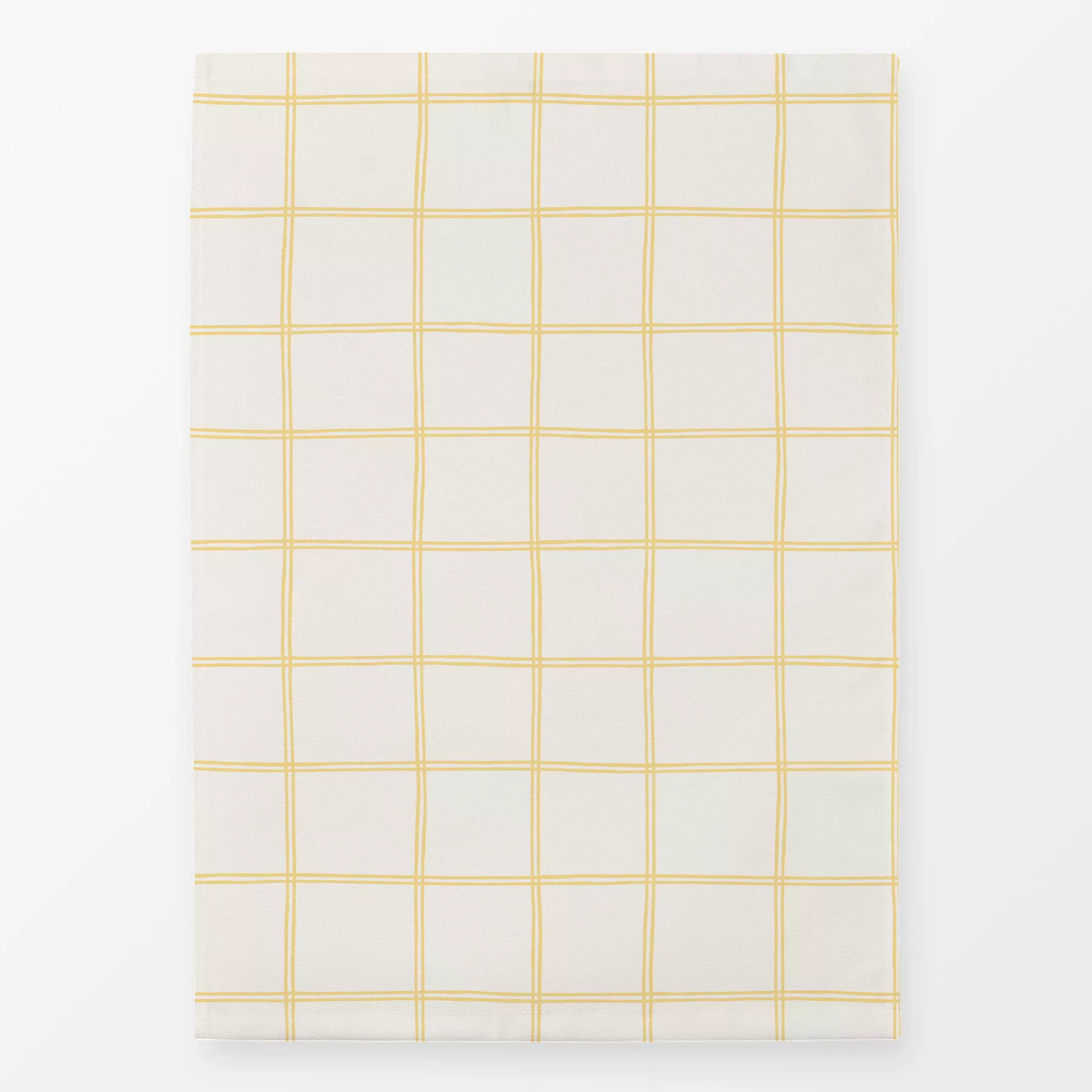 Geschirrtücher Karo Linien gelb - Symbole & Muster - von „Studio Kesse"; minimal, Garten, Scandi, kariert, checks, Schachbre...