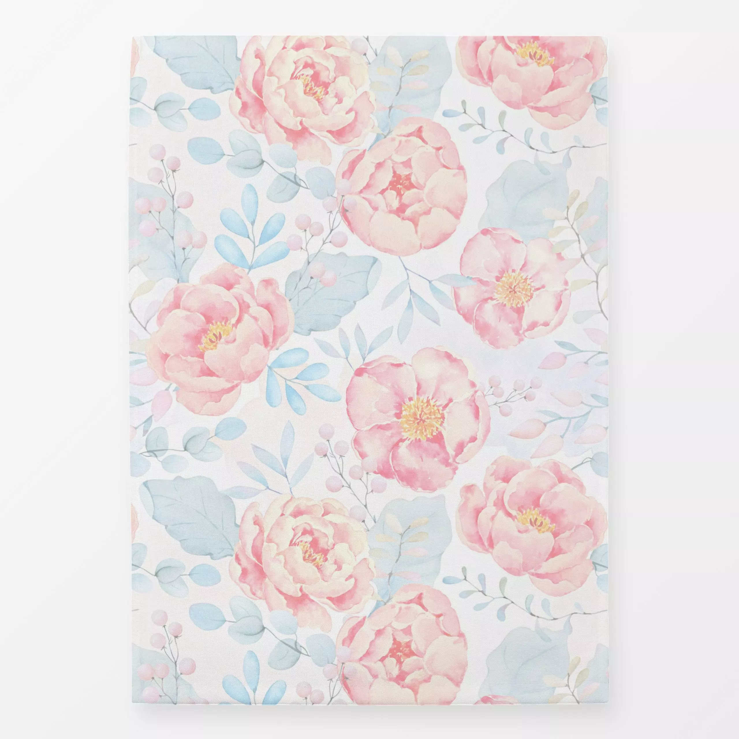 Geschirrtücher Pastel Pfingstrosen - Blumen & Florales, Frühling, Sommer - von „Uta Naumann"; boho, Muster, Wasserfarben, sk...